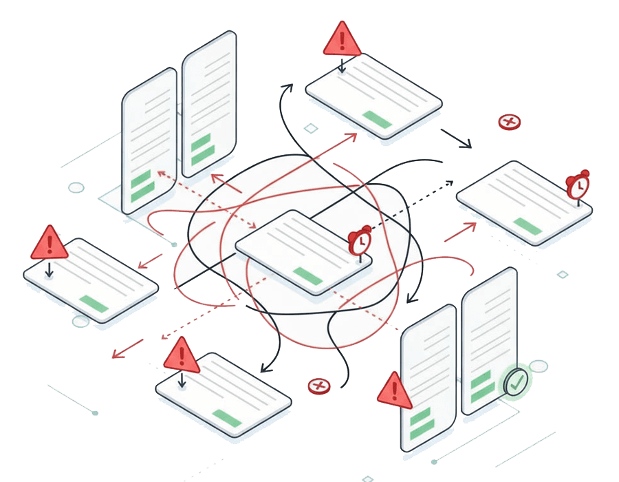 Before OrderShifter - chaotic order flow